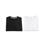 pack of 2 plain t shirts for men – 180 gsm cotton soft & comfortable