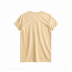 beige plain t-shirt for men front view
