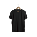 Premium Black Plain T-Shirt for Men – 180 GSM Cotton Tee