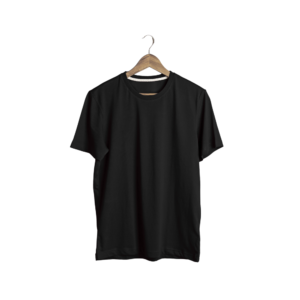 Premium Black Plain T-Shirt for Men – 180 GSM Cotton Tee