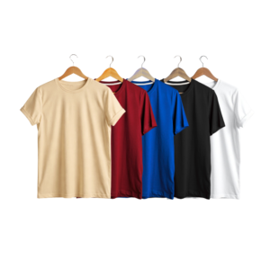 pack of 5 plain t shirts for men – 180 gsm cotton soft & comfortable (copy)