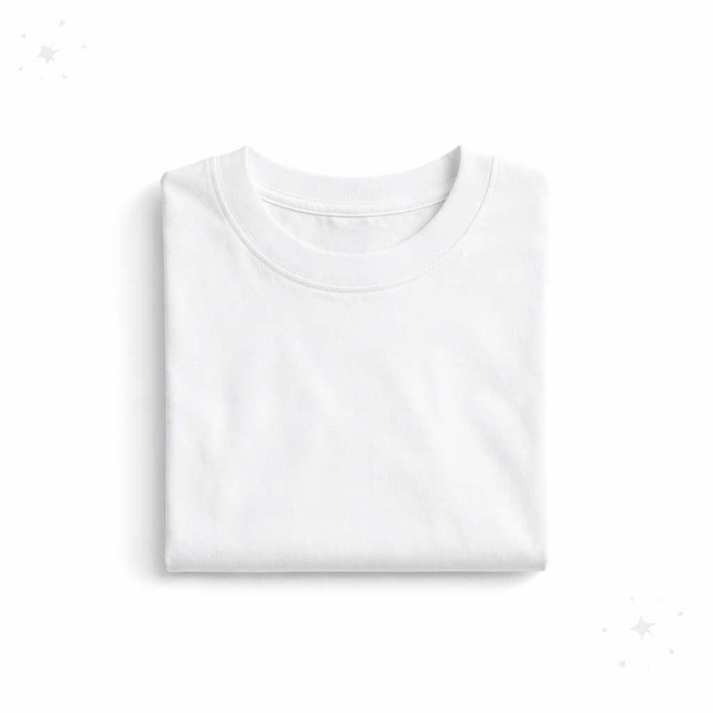 Premium White Plain T-Shirt for Men 180 GSM Cotton