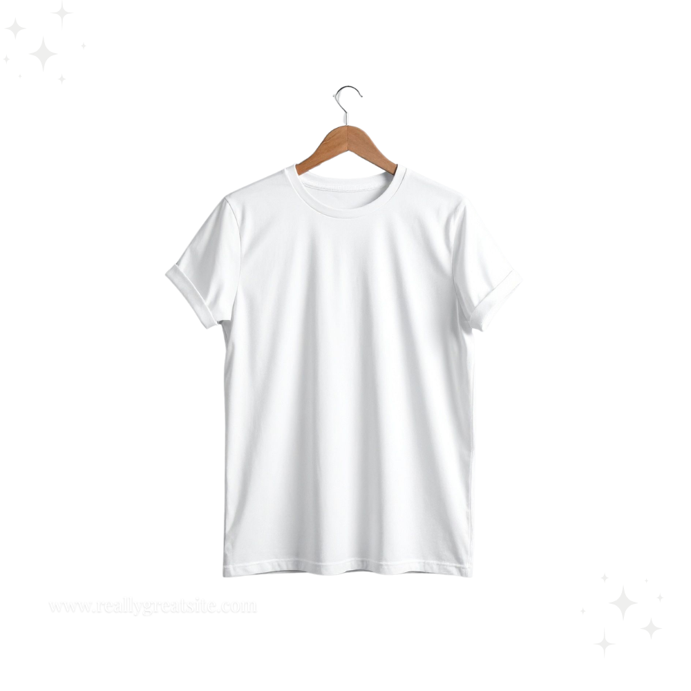 Premium White Plain T-Shirt for Men 180 GSM Cotton