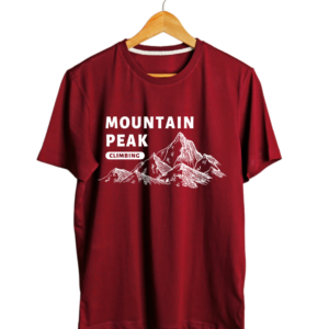 men’s 180 gsm cotton mountain print travel graphic t shirt | premium adventure tee (copy)