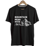 men’s 180 gsm cotton mountain print travel graphic t shirt | premium adventure tee (copy)