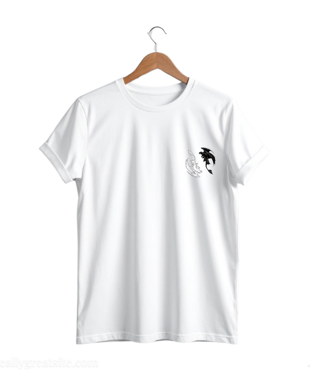dragon anime graphic t shirt | premium cotton fire dragon printed tee