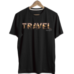 men’s 180 gsm cotton mountain graphic t shirt | trendy casual printed tee for everyday wear