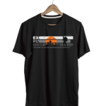 men’s 180 gsm cotton minimal mountain print t shirt | stylish casual graphic tee