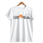 men’s 180 gsm cotton minimal mountain print t shirt | stylish casual graphic tee