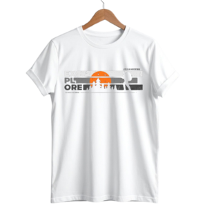men’s 180 gsm cotton minimal mountain print t shirt | stylish casual graphic tee