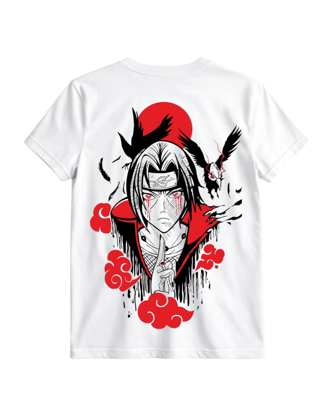itachi uchiha anime printed t shirt | premium cotton graphic streetwear tee
