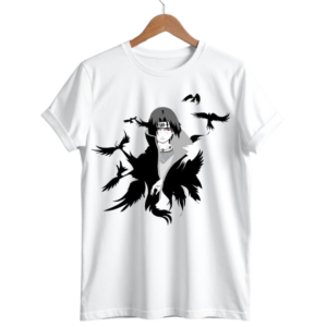 men’s itachi uchiha anime design t shirt | soft cotton stylish graphic tee