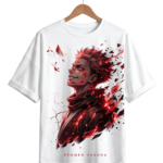 Ryomen Sukuna White Drop Shoulder T-Shirt – Jujutsu Kaisen Anime Tee