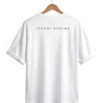 Itachi Uchiha White Drop Shoulder T-Shirt – Naruto Anime Graphic Tee