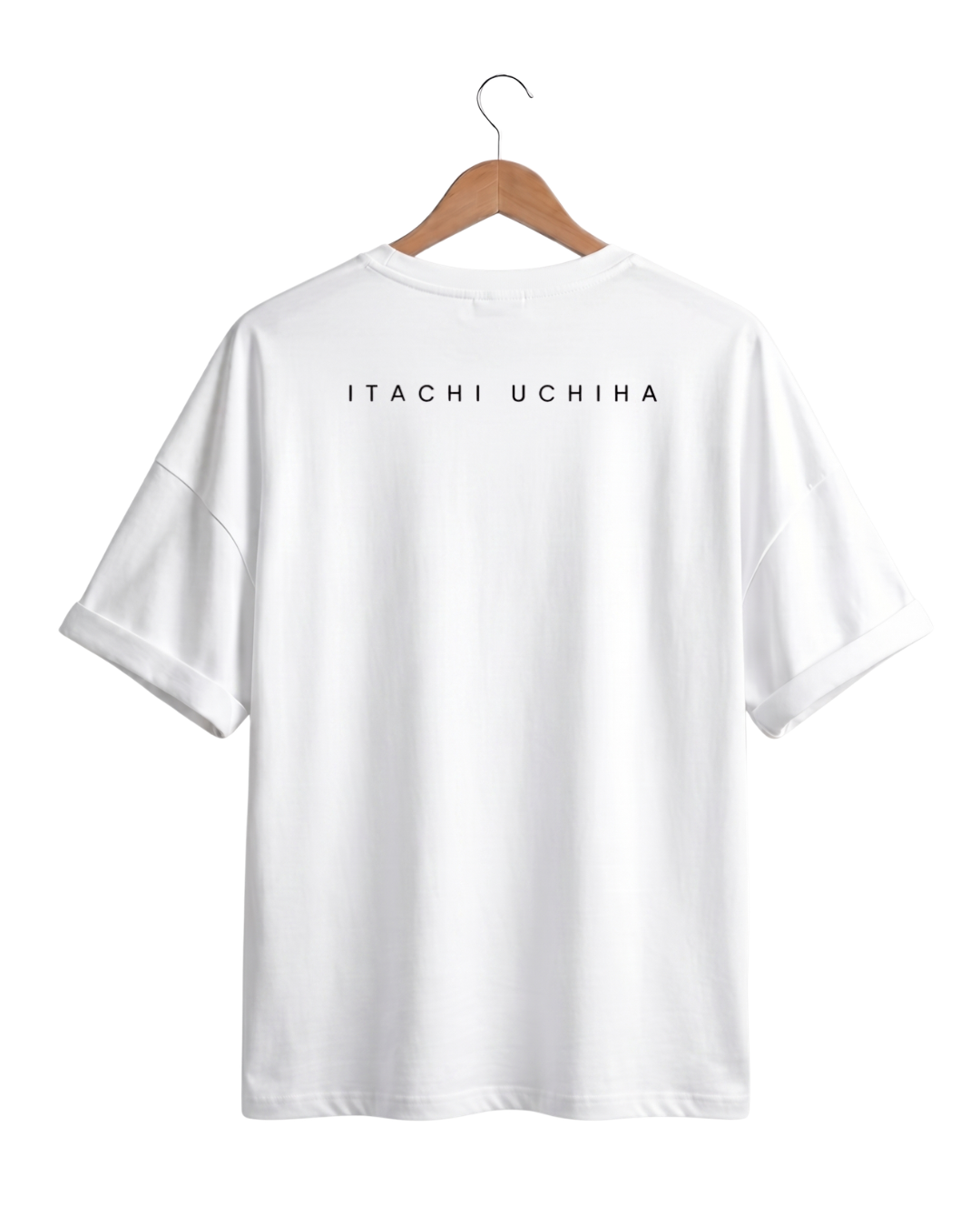 Itachi Uchiha White Drop Shoulder T-Shirt – Naruto Anime Graphic Tee